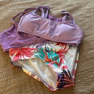 3pieces bathing suit child size 10